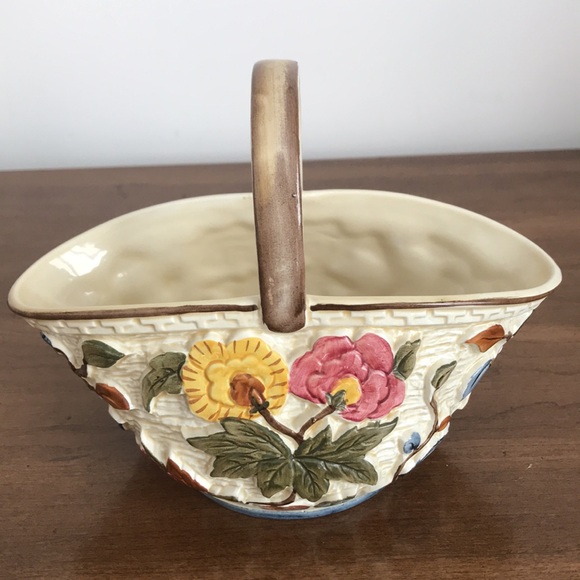 Indian Tree. H J Wood Floral Basket - Picture 5 of 7